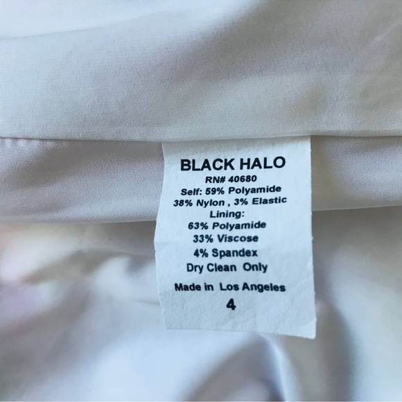 Black Halo Jackie O Satin Floral Mini Dress - Picture 9 of 9